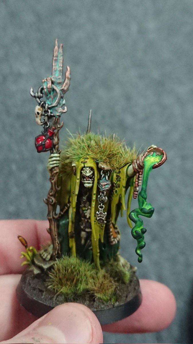 Warhammer Age of Sigmar Kruleboyz Swampcalla Shaman with Pot-Grot S2