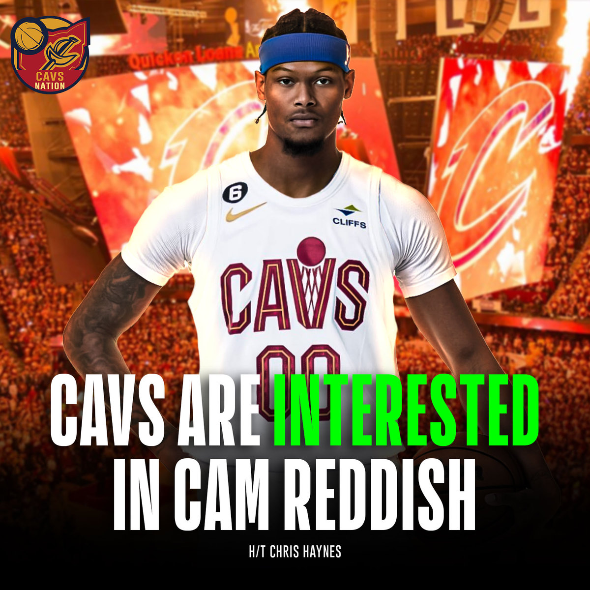CavsNationCP's tweet photo. Should the Cavs make a move to acquire Cam Reddish 👀 https://t.co/QIV3ewbcIM