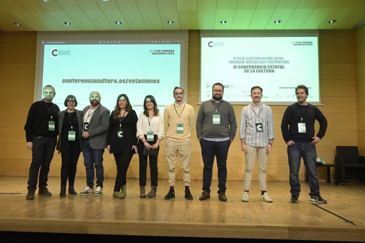 GcGestio's tweet photo. 🌀 Cerramos la segunda jornada de la VI Conferencia Estatal de la Cultura con la presentación de 10 proyectos relacionados con modelos y experiencias de buenas prácticas en gestión cultural que optarán al 🏆 Premio Buenas Prácticas @feagc #ConferenciaEstatal https://t.co/xHM4WKqf7s