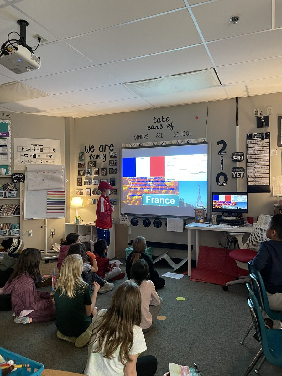 MrsHarvey_3rd's tweet photo. The Olympics happened today in 3rd grade! Each student chose a country that they researched and presented. Then they represented that country in our mini metric Olympic events! https://t.co/ebFoEcRNXD