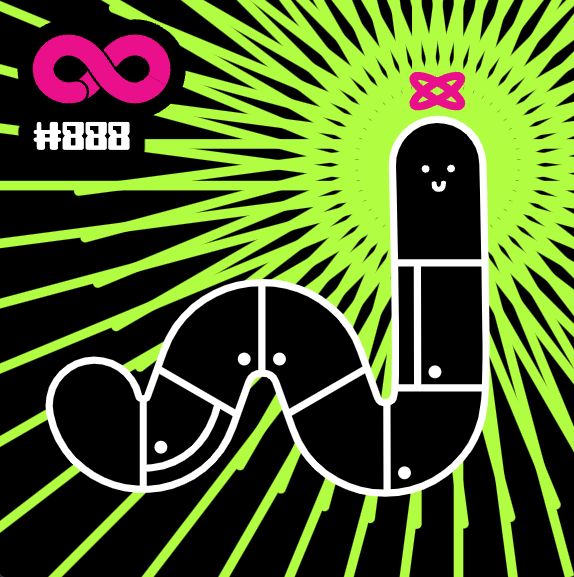 FyrieNFT's tweet photo. PRAISE BE!!  Stunned to be blessed as the 888th disciple of @TheWormNFT.  I humbly gifted a haiku:

Worm’s squirming delight,
Once unknown, now a treasure
Passed on with pleasure! 

TY @theMikeElf and @NonFungibleSC, onward to @HeadMonkey3 https://t.co/eYWfLF17Gb