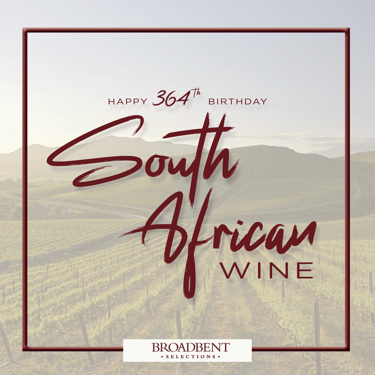 Happy 364th birthday South African wine! 🇿🇦 🍷 🎉  
#southafrica #southafricanwine #drinksa #happybirthday #happybirthdaysawine