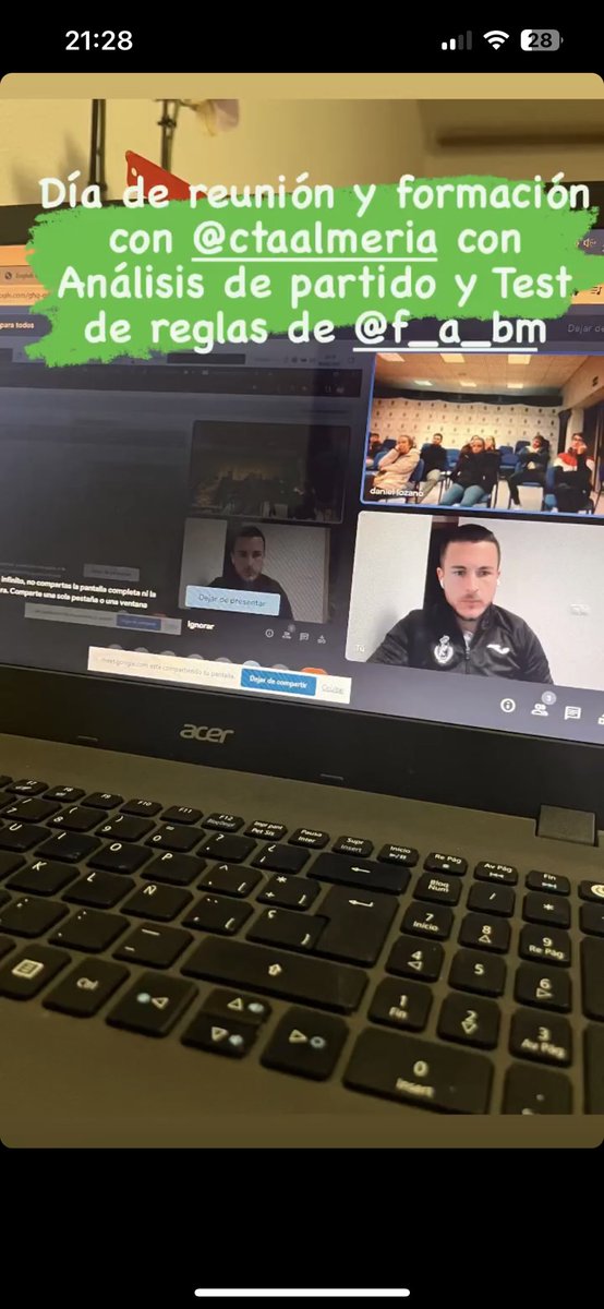 Día de reunión y formación del CTA Almeria <a href="/AlmeriaBm/">CTA ALMERIA BM</a> trabajando Análisis de partido y TEST DE REGLAS de <a href="/FAndaluzaBM/">Federación Andaluza de Balonmano</a>