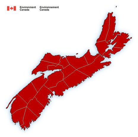 Extreme Cold Warning: for all of Nova Scotia. Wind chills down to -42 are expected Friday evening to Saturday evening. This is a potentially historical event. I will be giving more updates as it begins. #nswx #nbwx #pewx #polarvortex #ExtremeCold #nsstorm (1/3)