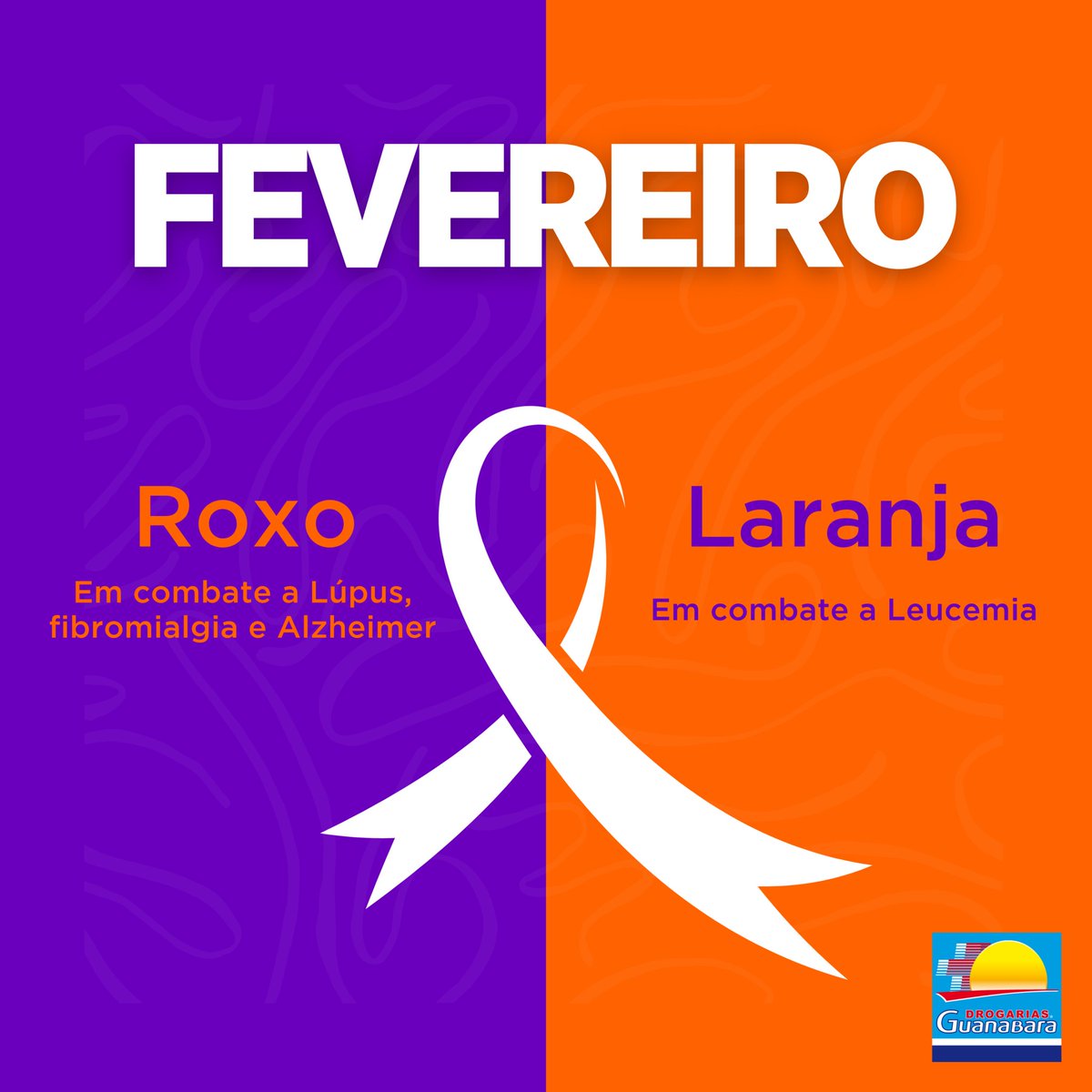 Fevereiro é o mês de conscientizar a população sobre o diagnóstico precoce do Alzheimer, da fibromialgia e do lúpus.
Cuide-se! 
🧡💜 #FevereiroRoxo #Alzheimer #Fibromialgia #Lupus #Cuidado ⁠