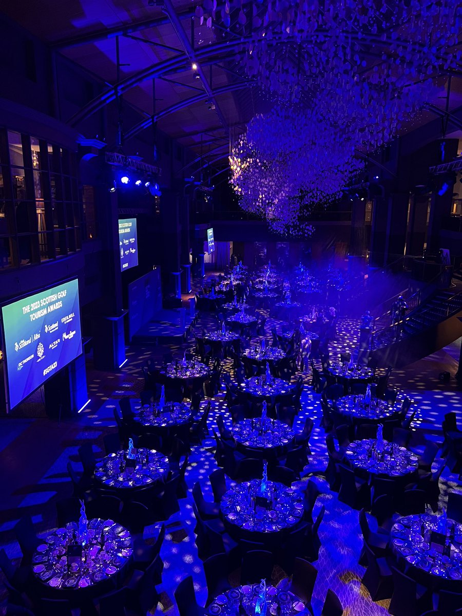 Showtime at <a href="/_SGTW/">Scottish Golf Tourism Week</a> Awards at <a href="/FairmontStA/">Fairmont St Andrews</a>.

We are proud sponsors of the Sustainability Project Award. Good Luck to all shortlisted: <a href="/carnoustiegolf/">Carnoustie Golf Links</a> <a href="/DundonaldLinks/">Dundonald Links</a> &amp; Kilmarnock Golf Club #SGTA23