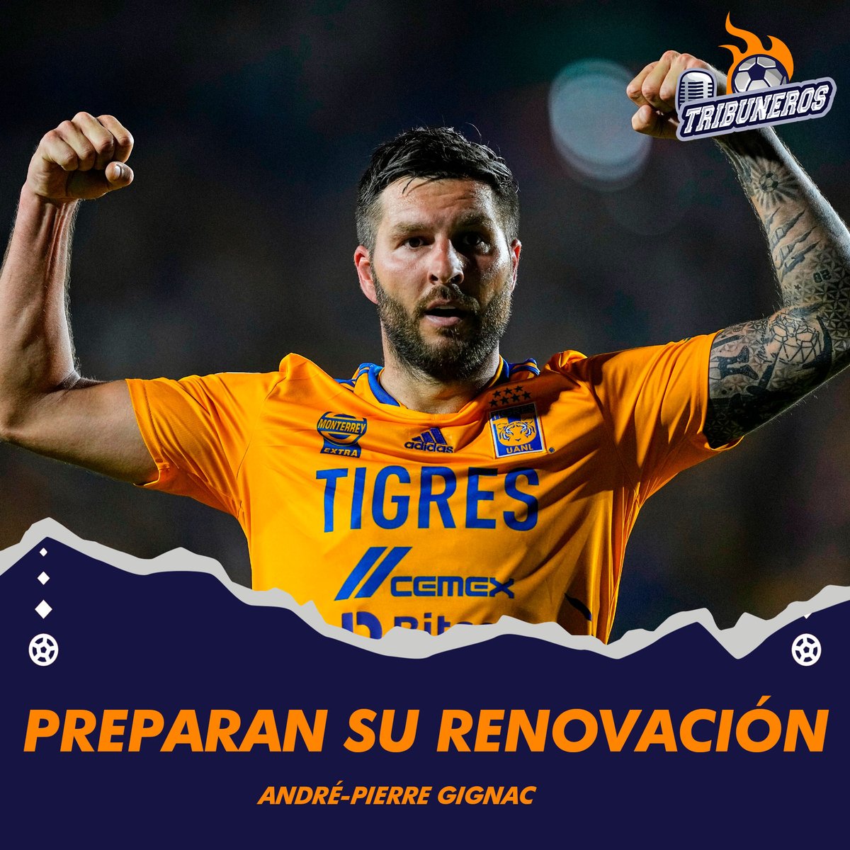 primatesdeporte's tweet photo. Mauricio Culebro Presidente de #Tigres, confirmó que ya comenzaron las negociaciones para extender por 2 años más el contrato de #Gignac . https://t.co/wIBtC5Dam5