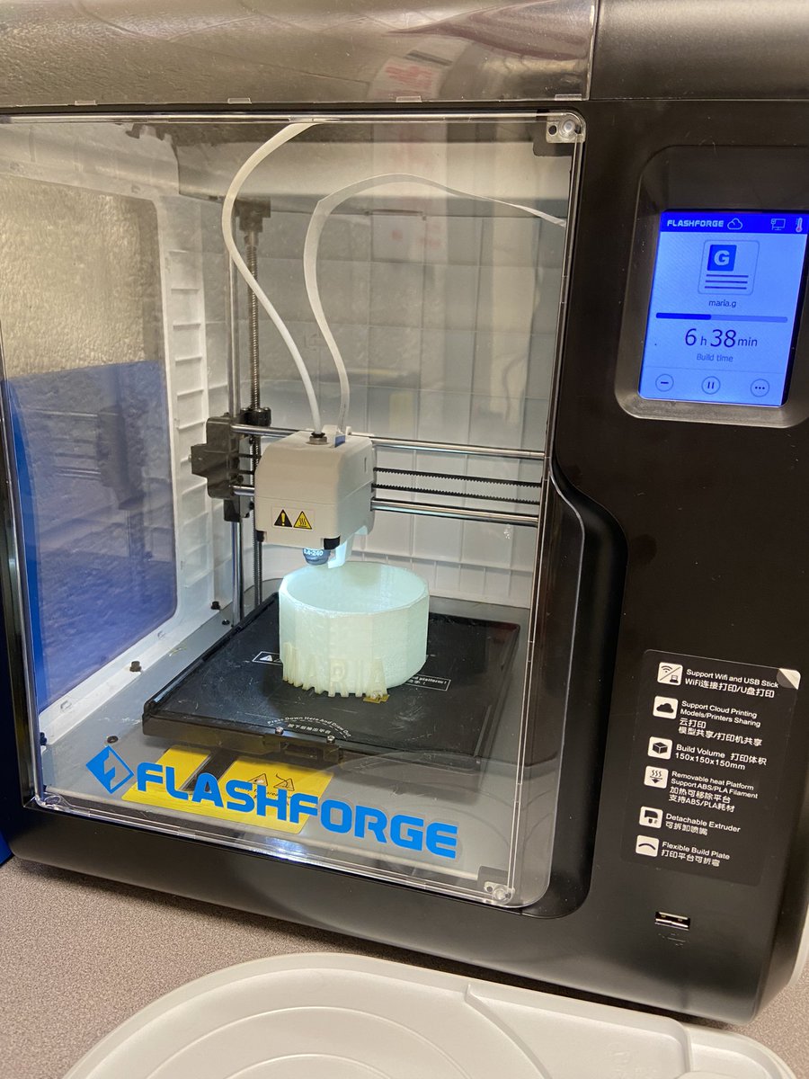 First student 3D project being printed <a href="/SimondSuperstar/">Simonds Superstars |The Lamphere Schools</a> <a href="/LamphereSchools/">Lamphere Schools</a>