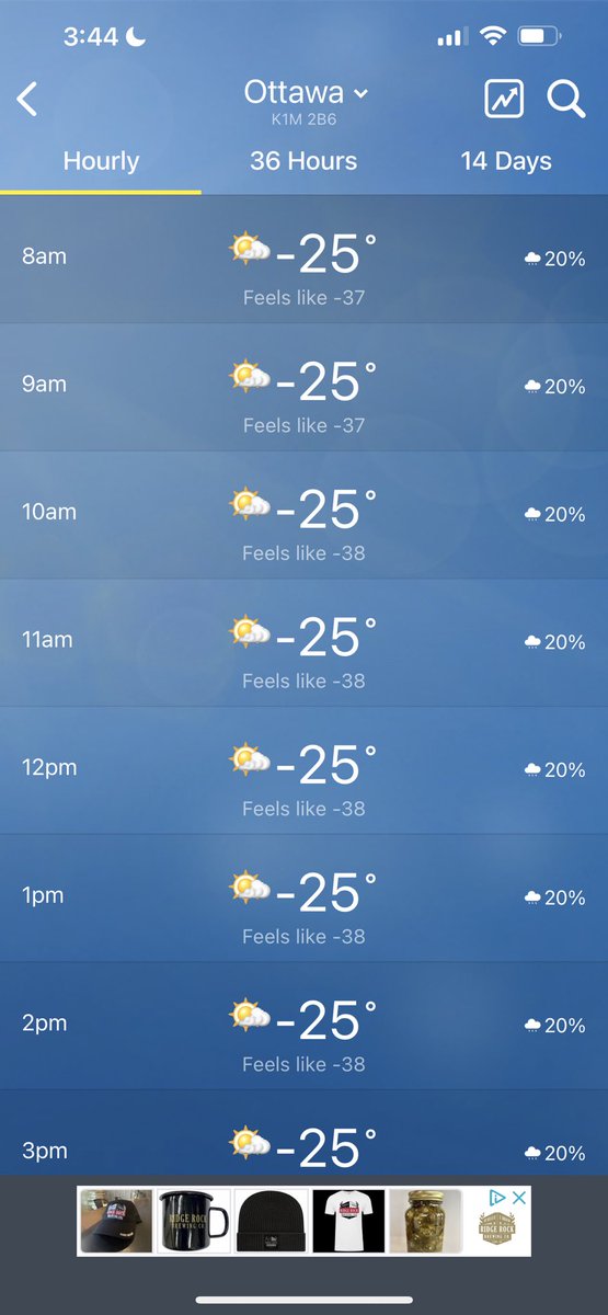 Meanwhile in Canada. #cold #arcticweather #weather #Ottawa #OMG