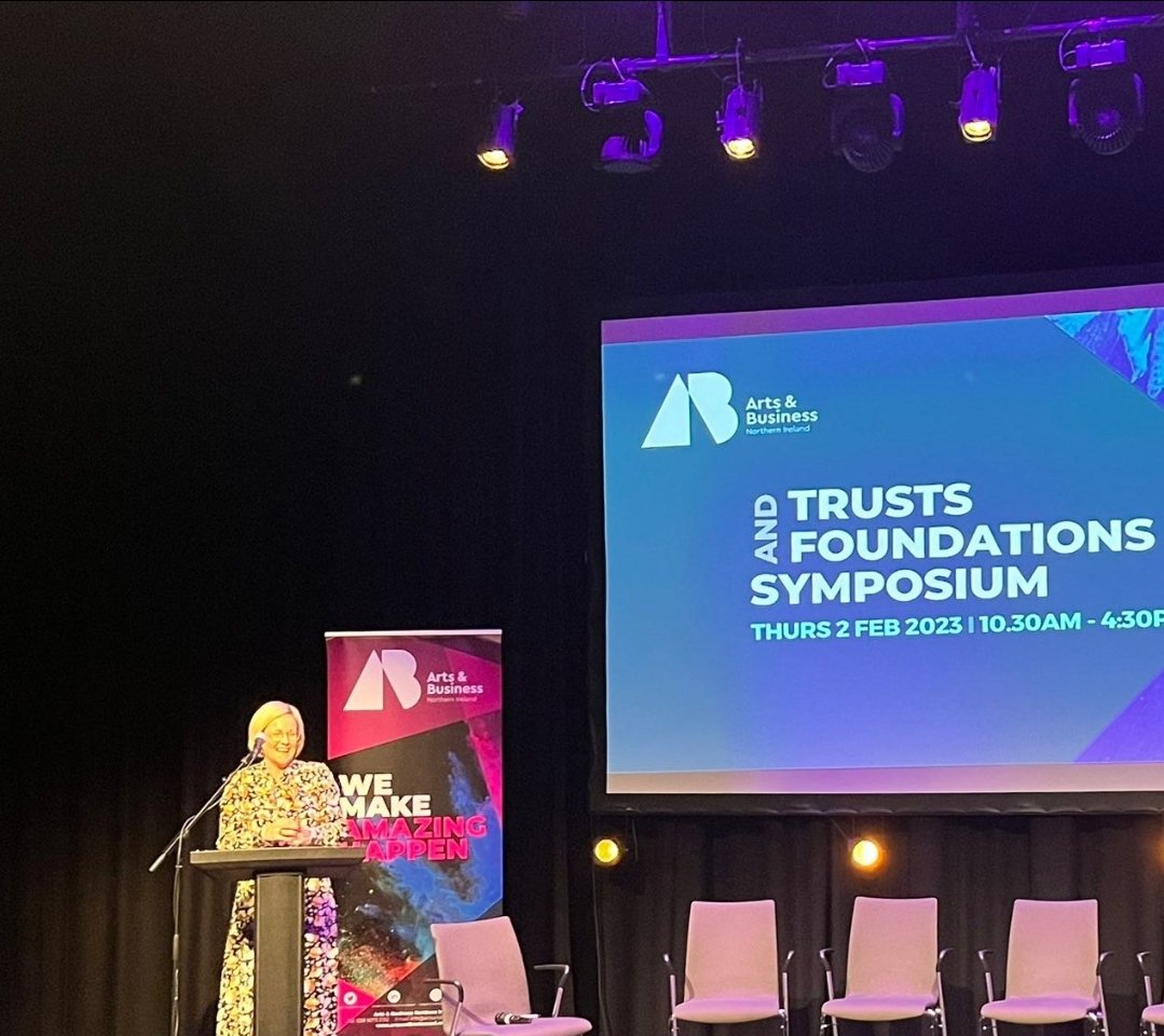 Great day <a href="/artsbusinessni/">Arts & Business NI</a>  symposium. We got the opportunity to speak with amazing funders like @halifaxfni  <a href="/CFNIreland/">Community Foundation for Northern Ireland</a>  &amp;  Awards For All.