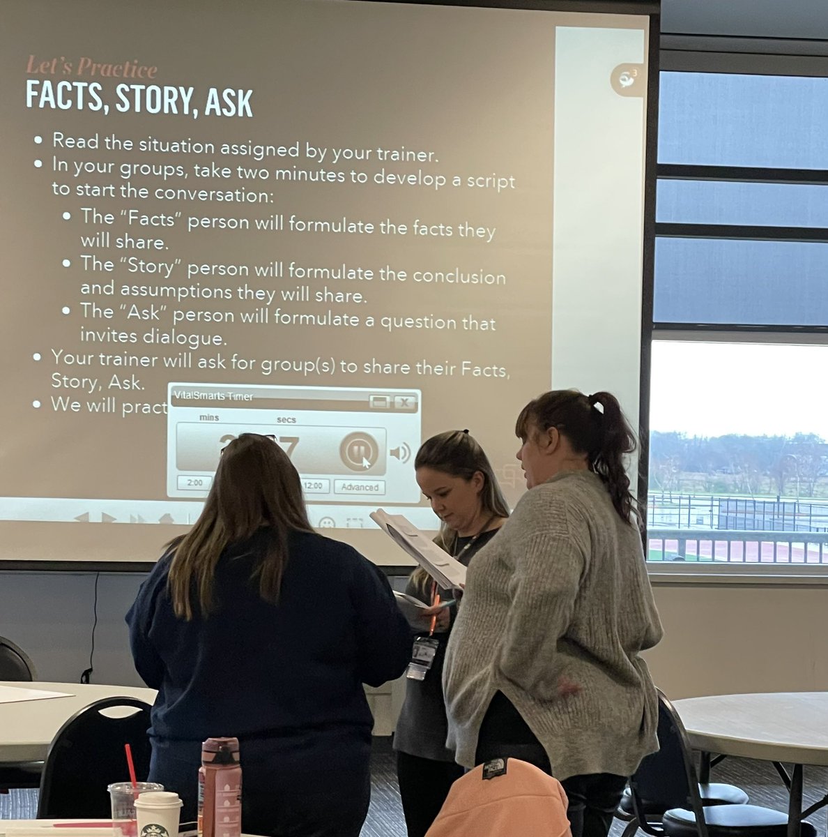 AngelaHinkelman's tweet photo. Practicing our Crucial Conversations skills #CCISDICs https://t.co/2MsVbOLUNX