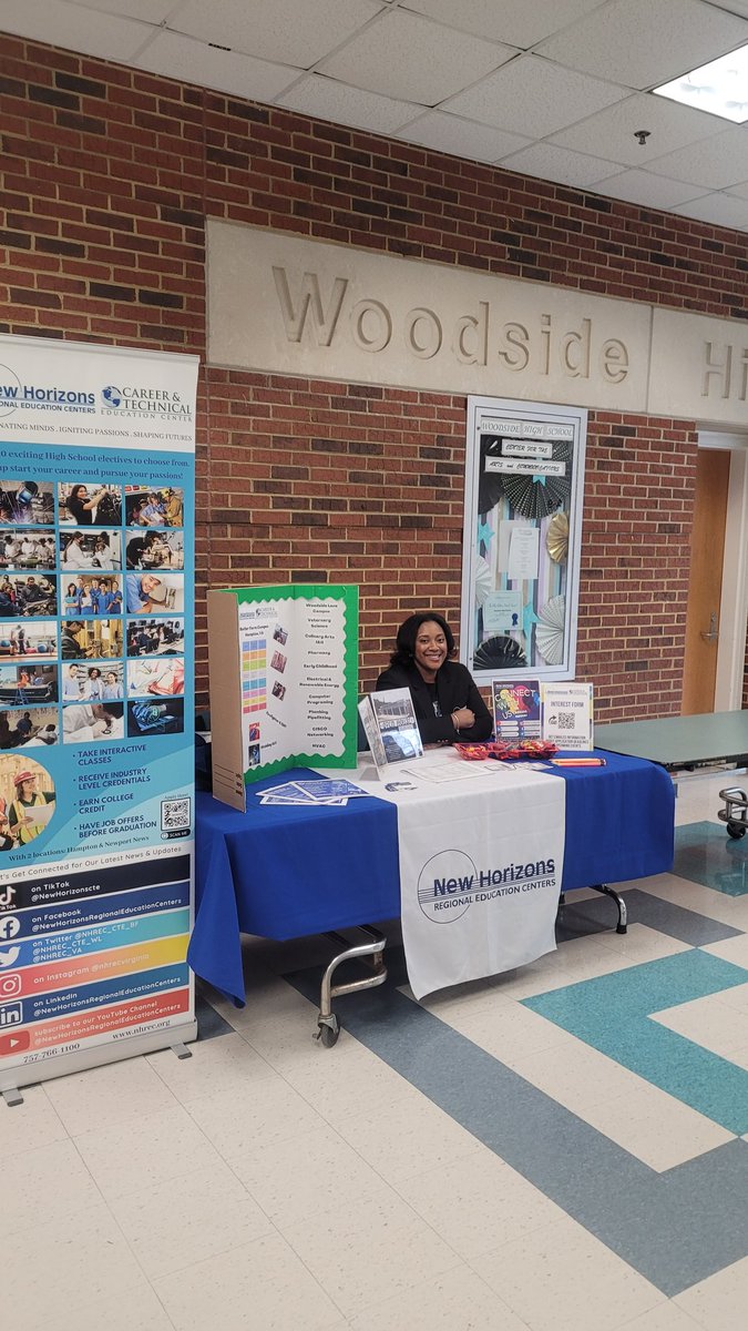 Such a great time recruiting at Woodside Hight School

#BoldlyGoing
#WeAreNewHorizons
@NHREC_VA @NNPSWoodside
@NHREC_CTE_WL