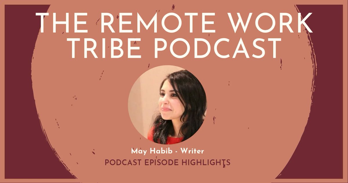 RemoteWorkTribe's tweet photo. ✨In this new episode of the #RemoteWorkTribe podcast, we talk with @may_habib, CEO of @Get_Writer. She shares how she has led a team that has rapidly tripled in size, and the cultural maxims that helped her organization align while being agile.
➡️ https://t.co/4nSUHtlCD9 https://t.co/VjCZAJPfaE
