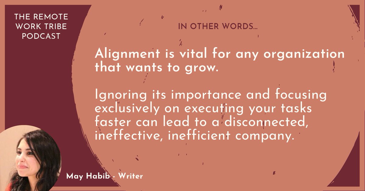 RemoteWorkTribe's tweet photo. ✨In this new episode of the #RemoteWorkTribe podcast, we talk with @may_habib, CEO of @Get_Writer. She shares how she has led a team that has rapidly tripled in size, and the cultural maxims that helped her organization align while being agile.
➡️ https://t.co/4nSUHtlCD9 https://t.co/VjCZAJPfaE