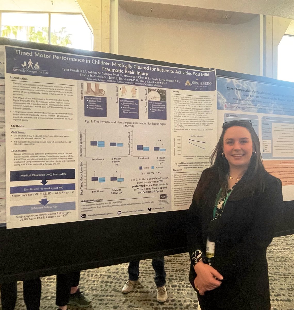 Poster session this morning was a blast! Thanks to all of the old and new connections that came by 🧠📚🚸 #INS2023inSanDiego