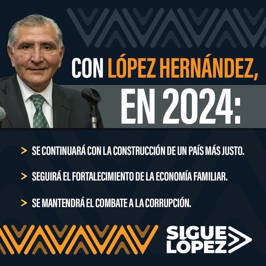 #LópezHernandez la mejor opción para la continuidad del proyecto de nación #SigueLópez