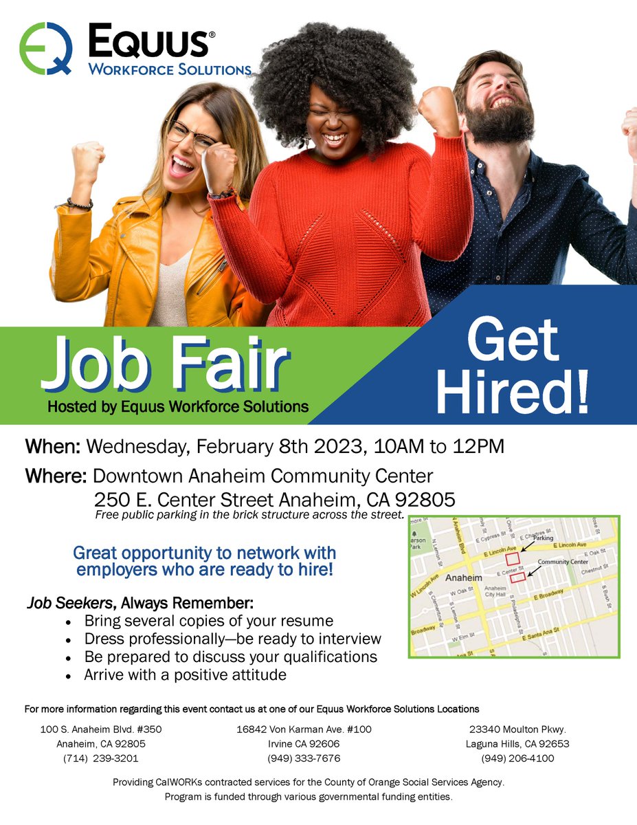 AWConnection's tweet image. Seeking a job opportunity? Job Fair hosted by EQUUS coming soon. Meet with several employers on the spot!
#awconnection #equus #jobs #opportunity #network