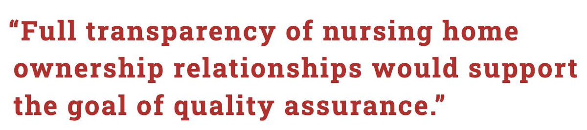 New out from @RTylerBraun: Common financial practices among nursing facilities have an impact on patient care.  More to untangle, but transparency is a key first step.

healthaffairs.org/doi/abs/10.137…