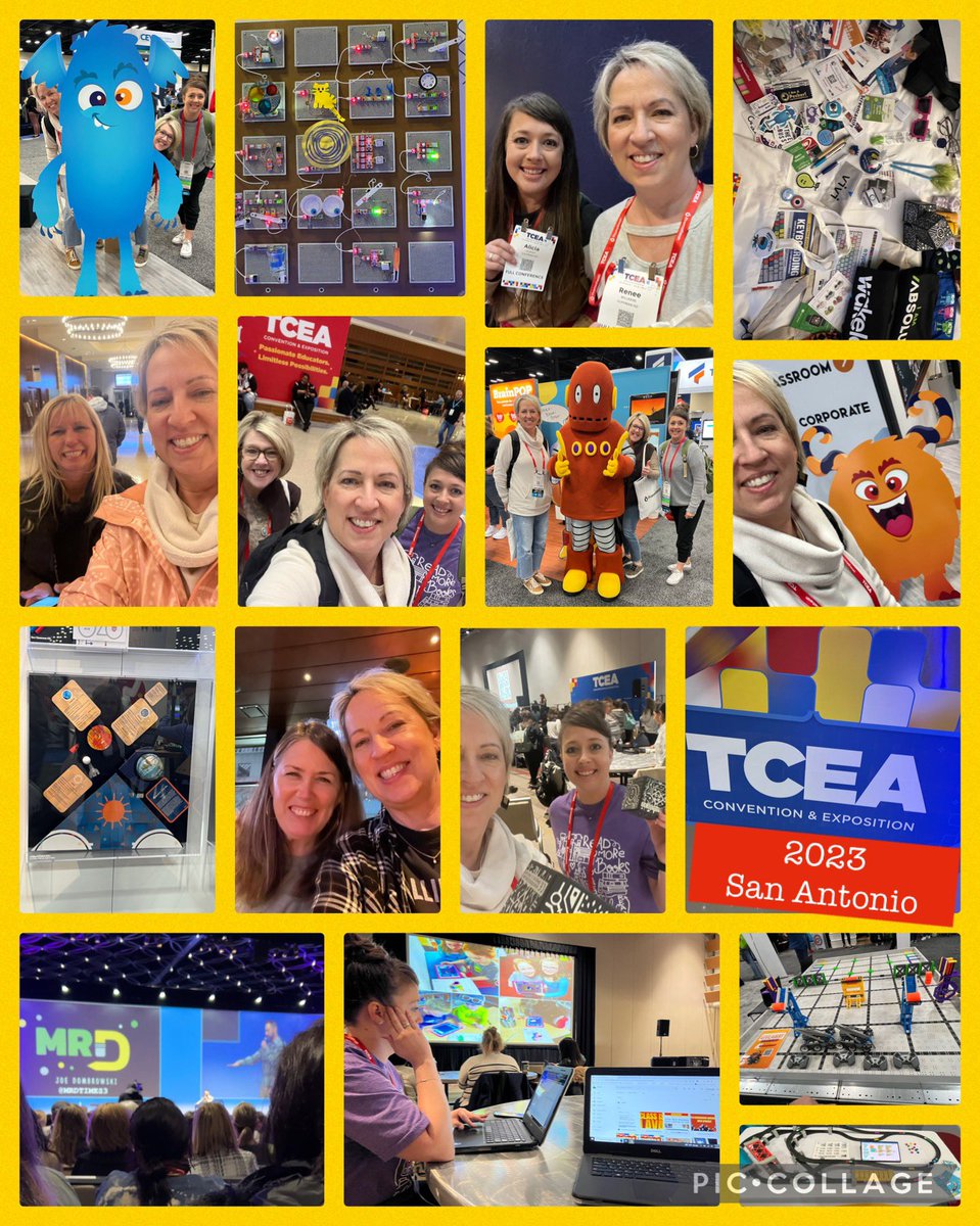 Had a great experience @TCEA23 learned a lot! Brought home a lot of AMAZING ideas and tons of goodies! @HuffmanISD
@Huffman_EF #stemeducation
#STEM #STEMEd
#STEAM #YouMightBeASTEMTeacher
#unrulysplats #TCEA23
#coding #brainpop #ozobot #microbit #vexrobots #intelino @mrdtimes3