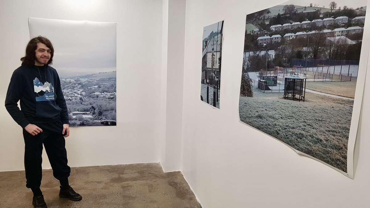 CAVCPhotography's tweet photo. Our @cavc BTEC Level 3 Diploma Photography students Steven Pitten and Anna Temnosahata had a lovely old day @ArtSwansea as finalists in the Photography Skills Competition Wales 2023 #skills #competition #swansea #wales #study #learn #theresonlyonedavepoole https://t.co/wxCUgPDr2B