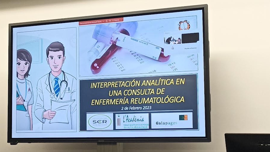 SlviaGarciaDia1's tweet photo. Empezamos 1er día del curso de Interpretación Analítica para Enfermería en Reumatología gracias a @SCReuma @gte_ser, Felicidades @SusanaF_enfreu por la organización y al Dr Paytubí por su excelente y magistral exposición 🥰 https://t.co/217zUOszTA