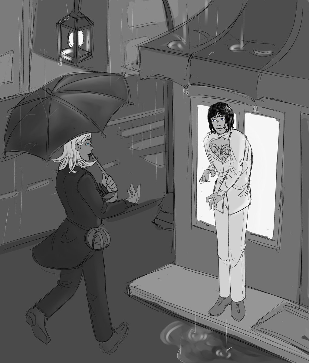 GreeenImp's tweet photo. What a wonderful month
Here some surprised by weather boysss for day 2 - rain
#februabba2023 #jojo https://t.co/VLoyk6gmTB