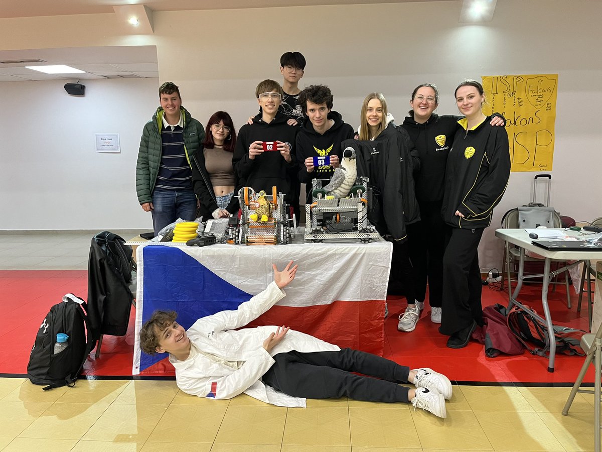 IspRobotics's tweet image. We’re all ready for CEESA Robotics 2023! Tournament starts tomorrow 🙃

#vexrobotics #vex #first #firstrobotics #firstroboticcompetition #vexroboticscompetition #ceesa #tirana #isp #praha #robotics #roboticscompetition #roboticsengineering #roboticschallenge #roboticsclub #czech