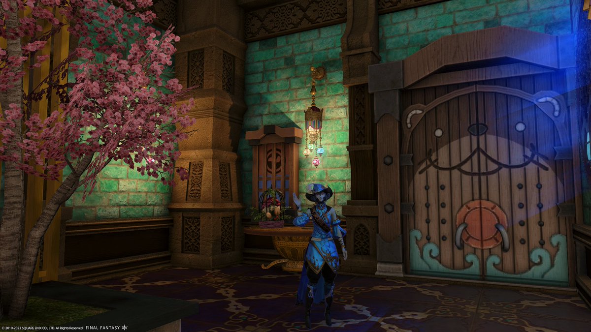 GenVanguard's tweet photo. NOW WITH SCREENSHOTS BECAUSE I HAD A DUMB:

#FFXIVHousing Theme: Hannish home-sweet-home! Estate Name: Radz-at-Here Estate Owner: Genesis Vanguard Estate Location: Mateus, Goblet, Ward 24, Plot 57 Comment: A wandering Thavnairian Au Ra’s home away from home. https://t.co/JsaJJiiFGz