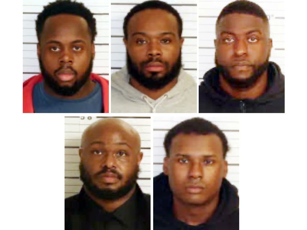 White supremacy to blame for the killing of Tyre Nichols. Disgusting that we still have to protest against white supremacy and stop white supremacist police killing black men. Here are the white supremacist police that killed Tyre.