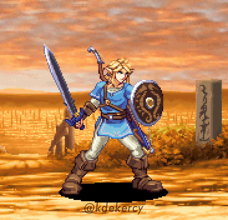 Link - Zelda Breath of the Wild - Pixel Art