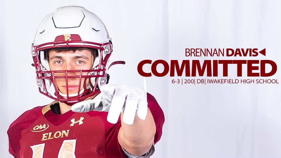 100% Committed!!! Thank you to all of my family, coaches, mentors, and friends that have helped me reached this point in my career! <a href="/ElonFootball/">Elon Football</a> <a href="/WakefieldHSFB/">Wakefield Football</a> <a href="/TonyTrisciani/">Tony Trisciani</a> <a href="/worbin/">Coach Will Orbin</a> <a href="/CoachTyGreen/">Ty Greenwood</a> <a href="/Coach___E/">Dovonte Edwards</a> <a href="/auroradavis121/">Aurora Davis</a> <a href="/coachdburks/">Dominique Burks</a> <a href="/coachpoohward/">James Pooh Ward</a> <a href="/johnharward/">John Harward</a> #Ri23Up #AGTG