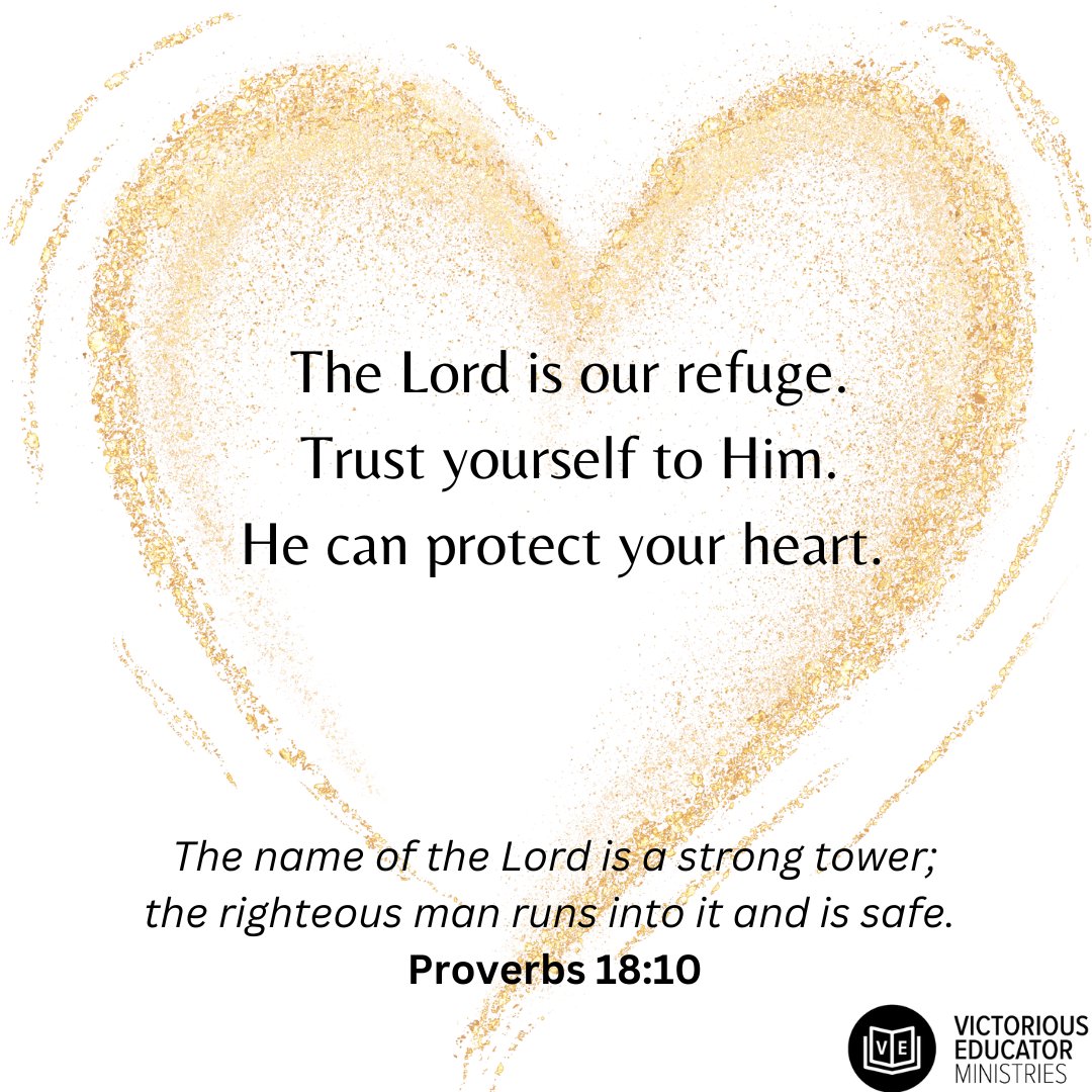JackieMinorVEM's tweet image. Want to guard your heart? Hide God's word in your heart. Control your thoughts AND leave the rest up to Him.  He is our defender (Psalm 121). #guardyourheart #victoriouseducator #takerefugeinhim #Fridayencouragement