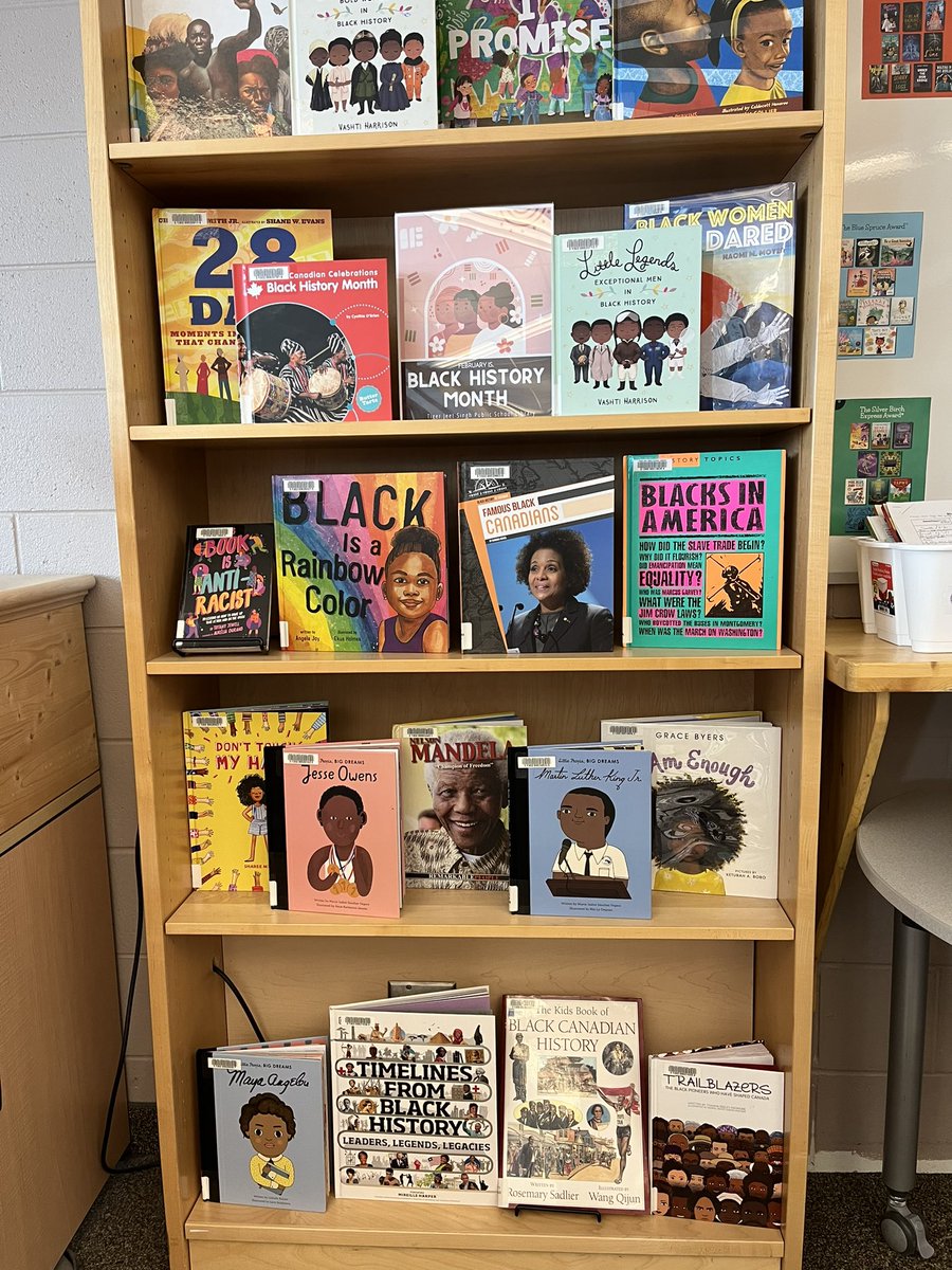 February is Black History Month. Here are just some of the many resources the TJS library has both in the library and online. @tigerjeetps @HDSBLibraries #BlackHistoryMonth #ONSchoolLibraries