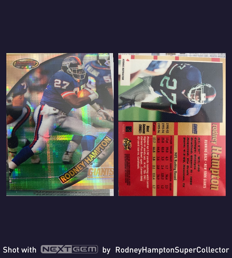 collec_sport's tweet image. RODNEY HAMPTON 1997 BOWMANS BEST ATOMIC REFRACTOR REFRACTOR

my.nextgem.com/lQavF4Og6wb

#RodneyHampton #bowmansbestatomicrefractor #Refractor