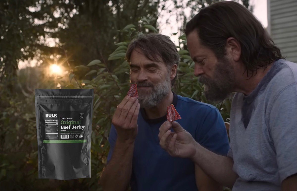 bulkbeefjerky's tweet photo. That feeling of the first bite from a fresh jerky bag. #beefjerky #lastofus https://t.co/H5zFY8dby3
