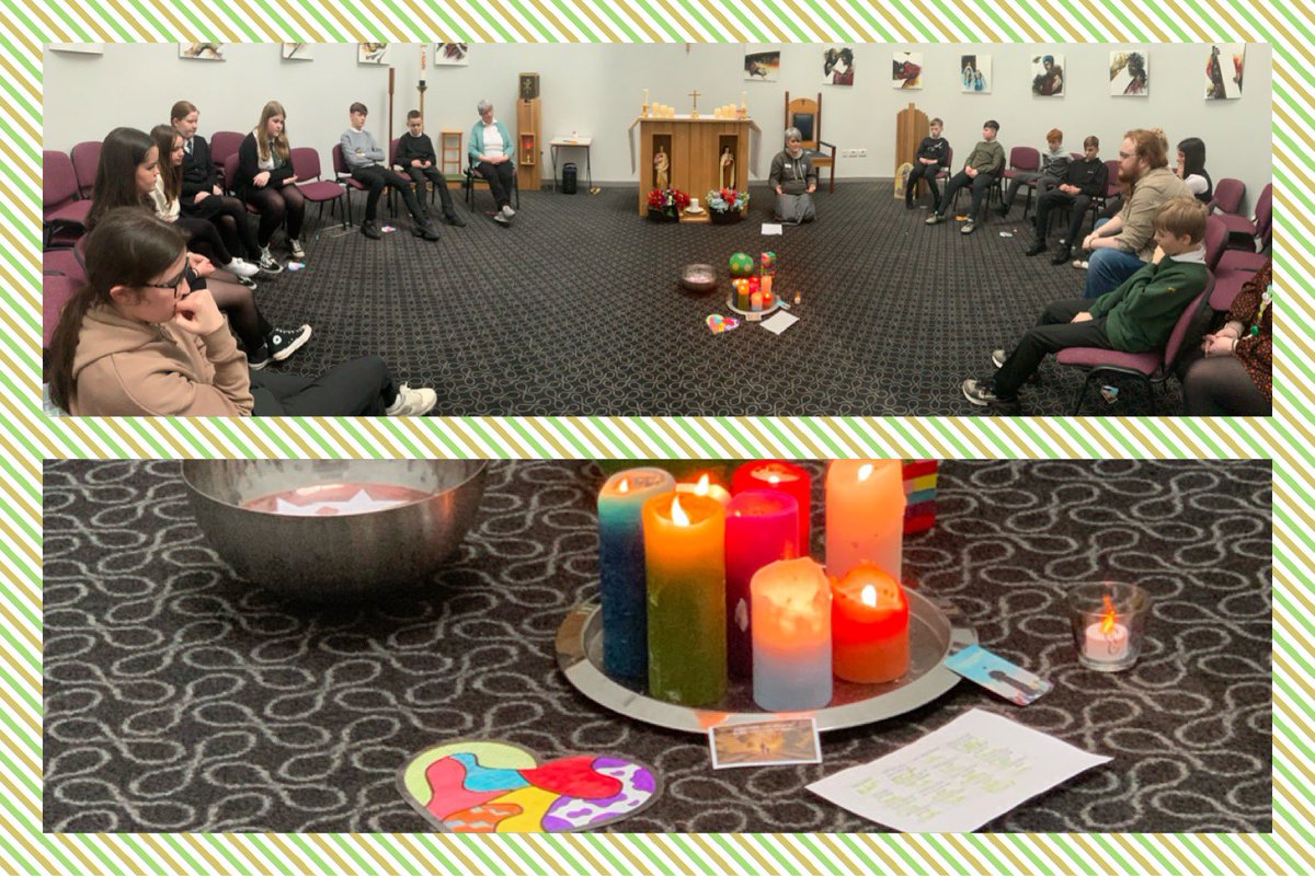 ststephensRE's tweet photo. Our S2 retreats began today with 2.1. Our pupils had fabulous time together with @urspaceglasgow involved in sharing,learning and team building activities and time for calm peace and reflections in our Oratory. So proud of their focus respect and engagement #StriveToSucceed https://t.co/eN48BGoNtW