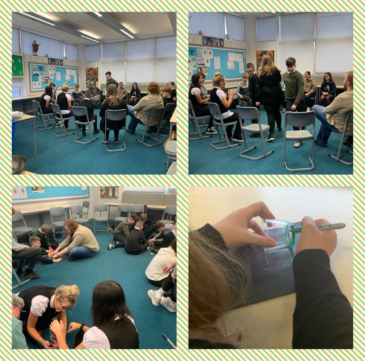 ststephensRE's tweet photo. Our S2 retreats began today with 2.1. Our pupils had fabulous time together with @urspaceglasgow involved in sharing,learning and team building activities and time for calm peace and reflections in our Oratory. So proud of their focus respect and engagement #StriveToSucceed https://t.co/eN48BGoNtW