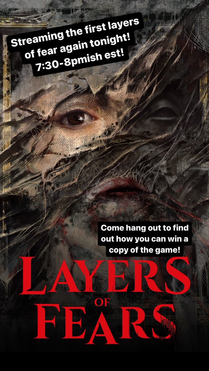 KarateKidJrTTV's tweet photo. Streaming layers of fear again tonight 7:30-8pmish EST https://t.co/avlgHhvKgR #giveaway #twitch #twitchstreamer #smallstreamer #SmallStreamerConnect #gamegiveaway https://t.co/fOx6uwodYO