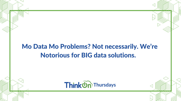 Things to think about from our team of thinkers... 

Having lots of data isn’t a problem when it’s stored using a flexible, secure, and cost-effective solution. 

#ThinkOnThursday #objectstorage #datastorage #datasecurity