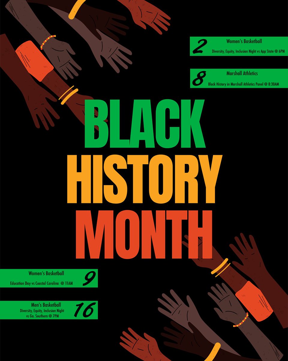 Join us this month as we celebrate black contributions in Marshall Athletics and the Huntington community! 

#WeAreMarshall // #BlackHistoryMonth