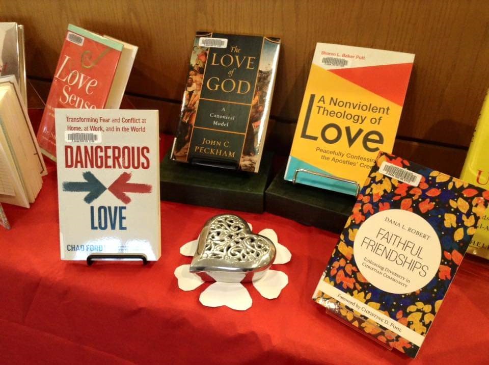 It's All About Love...
Check out our Book Display
<a href="/ColumbiaBibleCo/">ColumbiaBibleCollege</a>