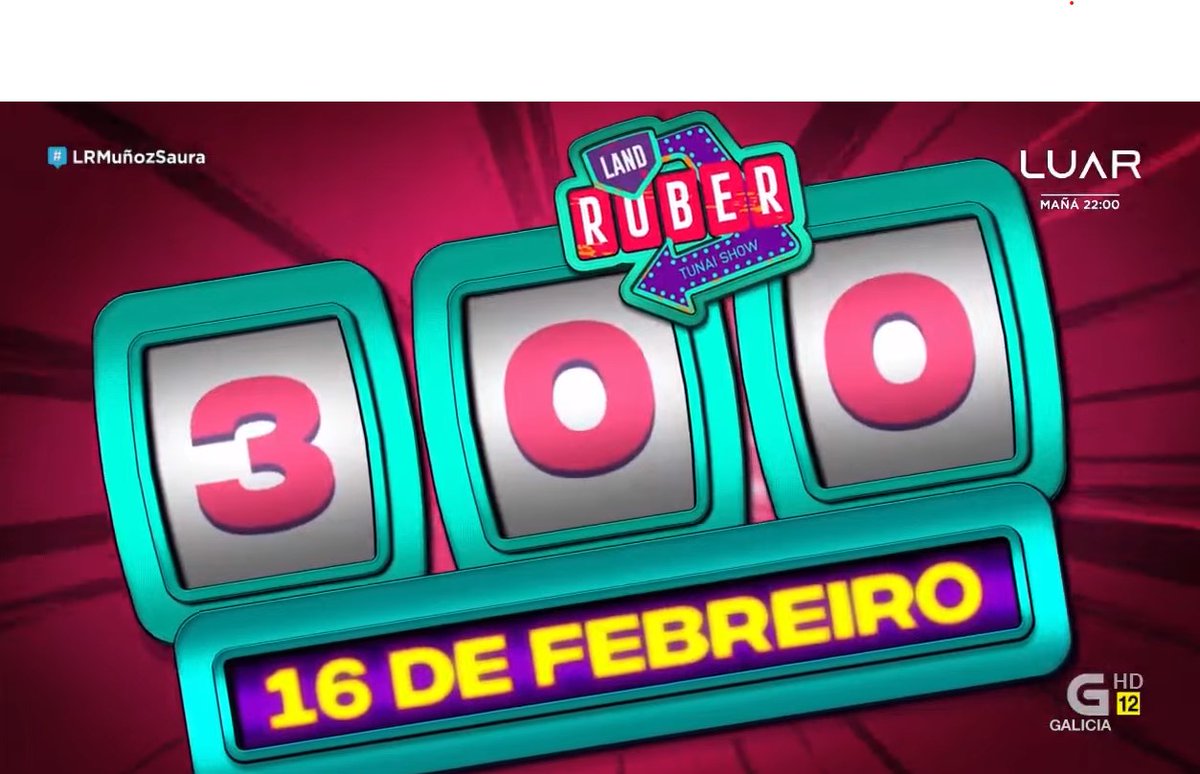 LandRoberTVG's tweet photo. O 16 DE FEBREIRO SERÁ O #PROGRAMA300!!!!
E VIREMOS TODXS... EN PIXAMA!!!
#LRMunozSaura https://t.co/ersxXlWYY7