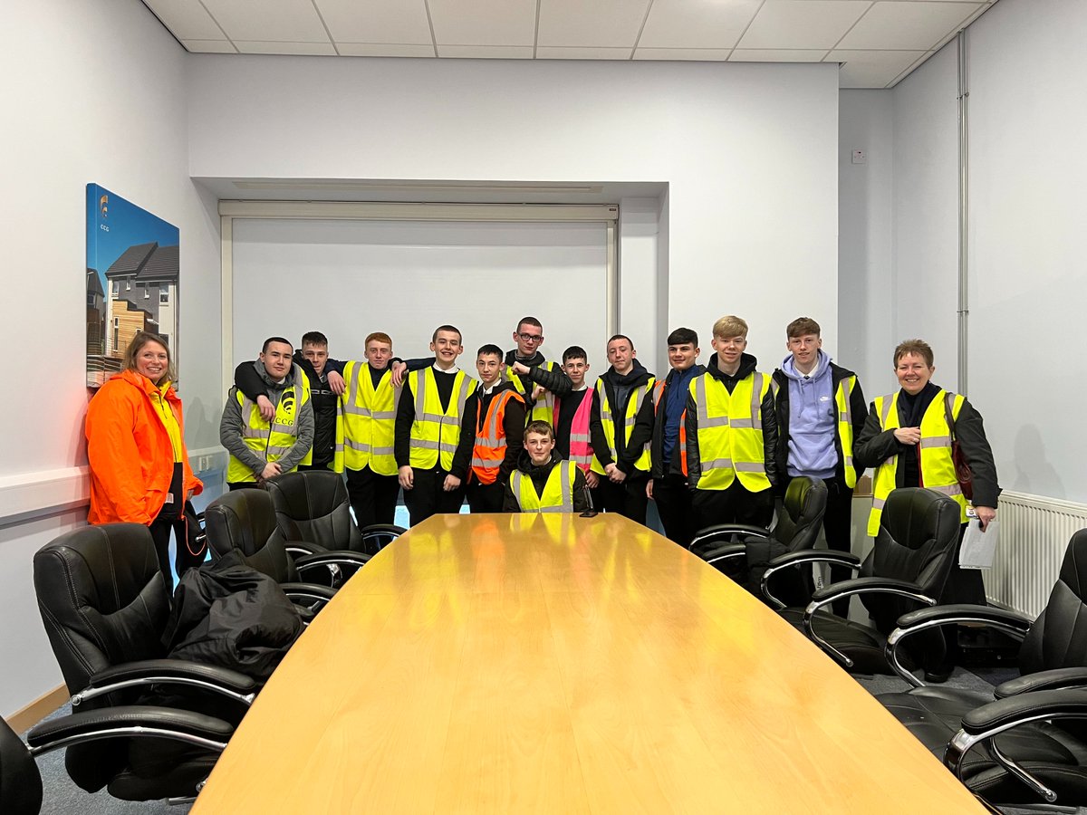 CVHSDYW's tweet photo. Thank you to @CCG_Scotland and Claire and Teresa for an excellent and very informative visit to their Off-site Manufacturing Facility in Parkhead yesterday with some of our S4 and S6 pupils. The pupils also enjoyed talking with some of the craftsmen on site. @ClydeParent @mrsj76 https://t.co/U140aIbOq1