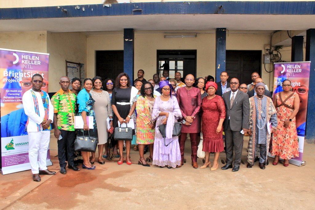 ismaelteta's tweet photo. @HelenKellerIntl, @MinsanteCMR and @minesec2 launched the 2️⃣nd phase of the #BrightSight project today in Yaoundé, Center region. During the event, teachers and nurses from beneficiary schools were trained on eye screening 👁️
Read more: https://t.co/pfLBBb8yuy https://t.co/kdZmqavP45