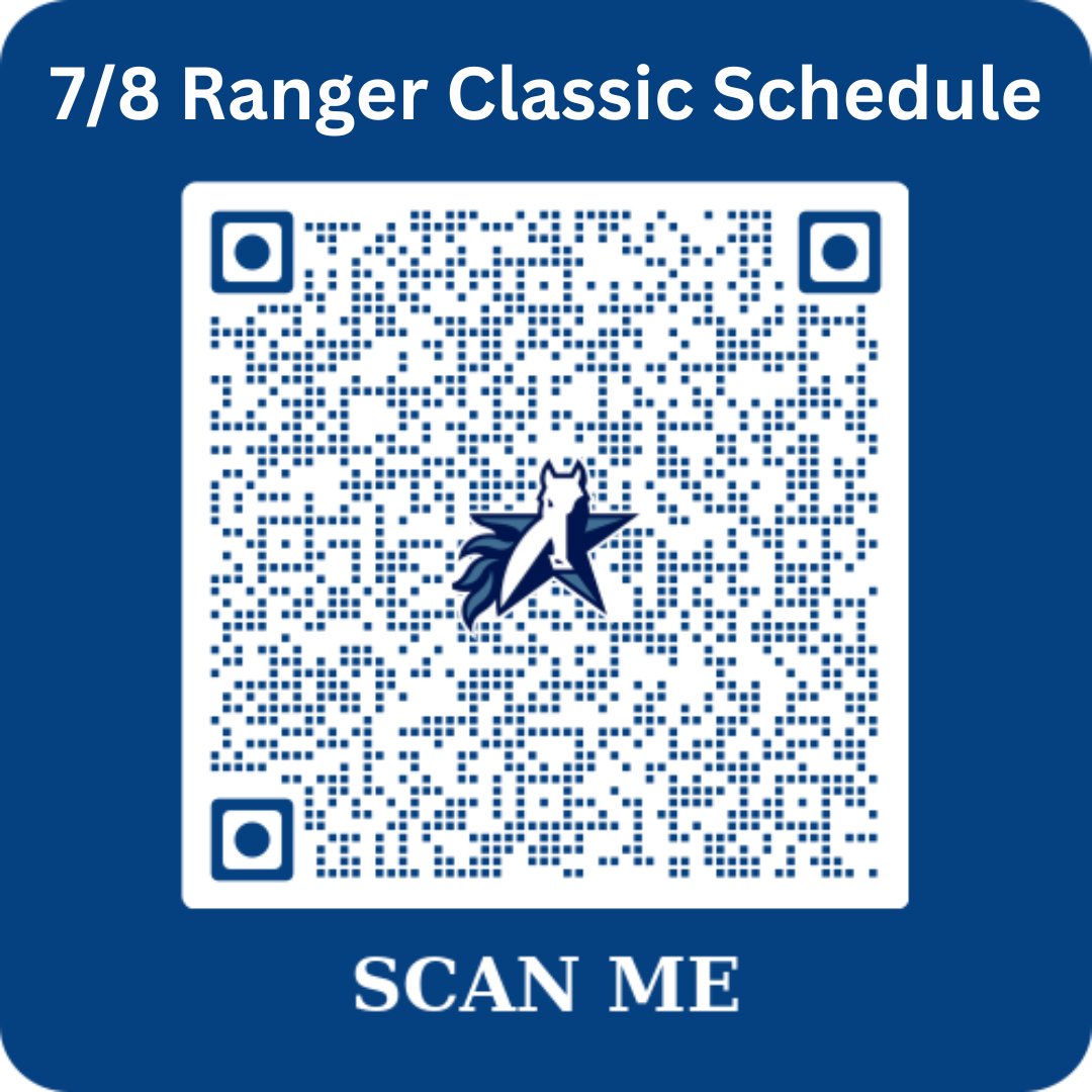 Come join us February 3rd and 4th for the 7/8th Ranger Classic Basketball Tournament. On February 4th, we will have all-you-can-eat pancakes, scrambled eggs, bacon, coffee, milk and juice for only $8 or 4 for $25. Get your tickets early! For tournament schedule, scan the QR code!
