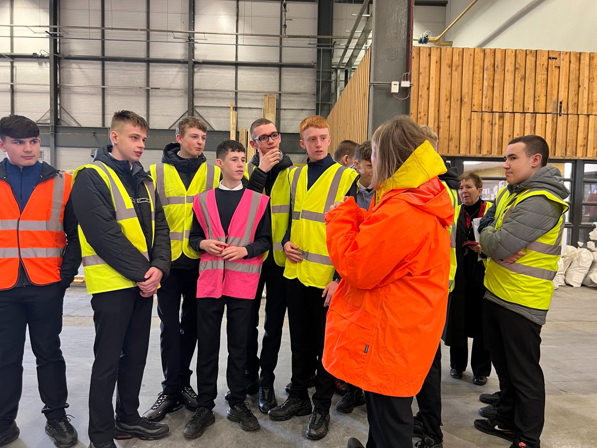 CVHSDYW's tweet photo. Thank you to @CCG_Scotland and Claire and Teresa for an excellent and very informative visit to their Off-site Manufacturing Facility in Parkhead yesterday with some of our S4 and S6 pupils. The pupils also enjoyed talking with some of the craftsmen on site. @ClydeParent @mrsj76 https://t.co/U140aIbOq1