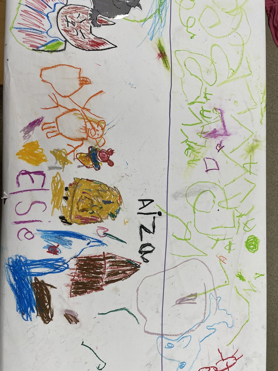 A tweaked version of <a href="/nicolegurvidi/">Nicole Gurvidi</a> entry and exit point for stories. Reception have loved drawing scenes from The Three Little Pigs this week. <a href="/bygrove_primary/">Bygrove_Primary</a> #EYFS