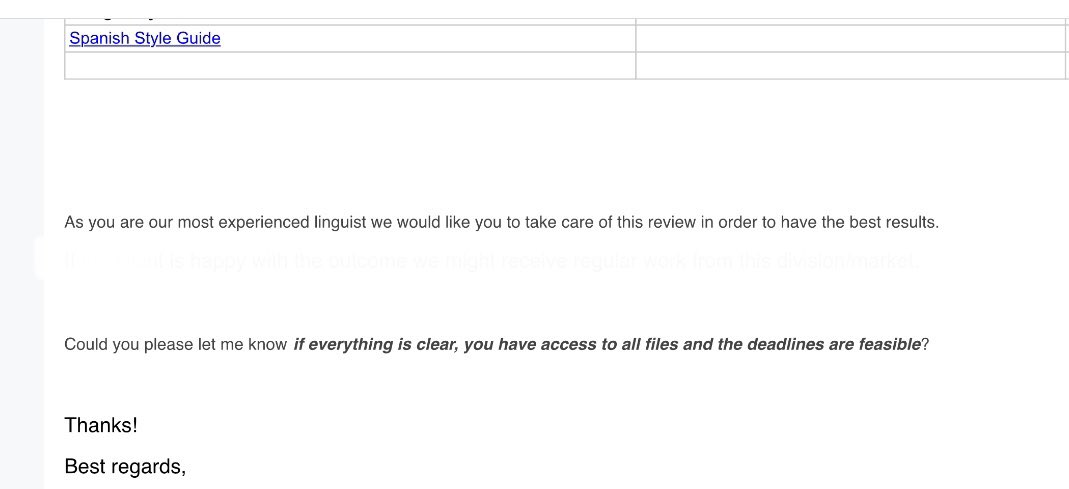 thisislacris's tweet photo. That sort of email that makes you proud of what you do. 😎
#translation #xl8 #localization https://t.co/ENOXyHWgbw