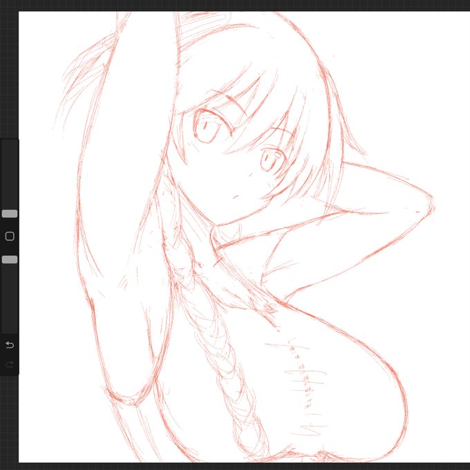 ラフ。

線画にする。 https://t.co/MmUXHpsYIf 