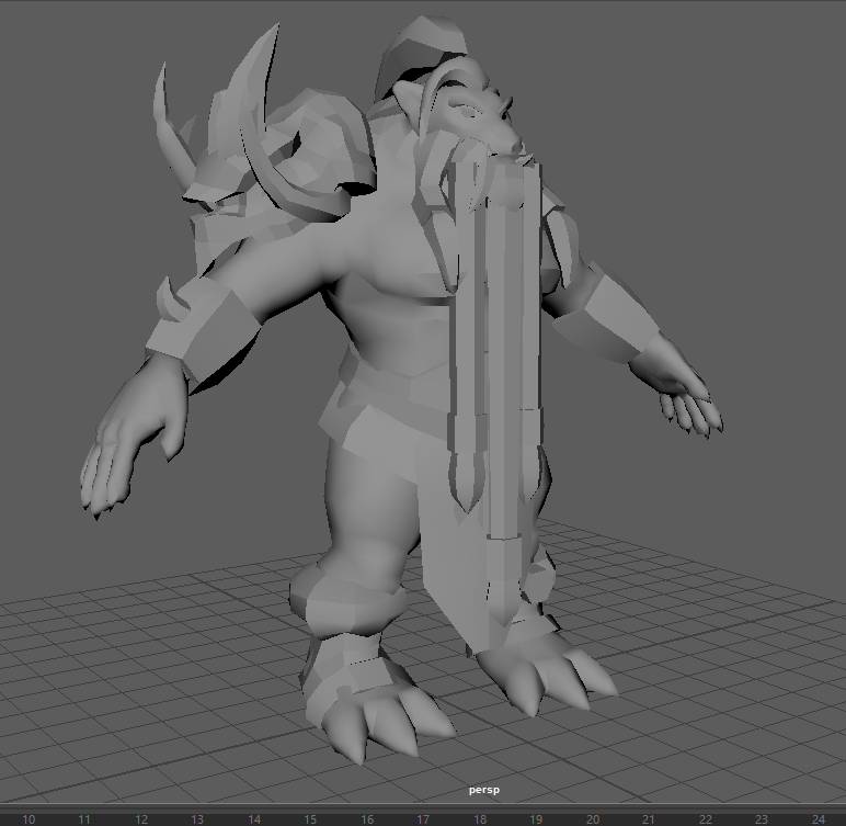 gnollageddon's tweet photo. #uvunwraping and #remeshing in #maya3D oooo boi lol looks kinda funky, I swear it'll look better after baking... I umm swear.. o.o https://t.co/rIKnRGD3EY